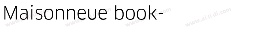 Maisonneue book字体转换